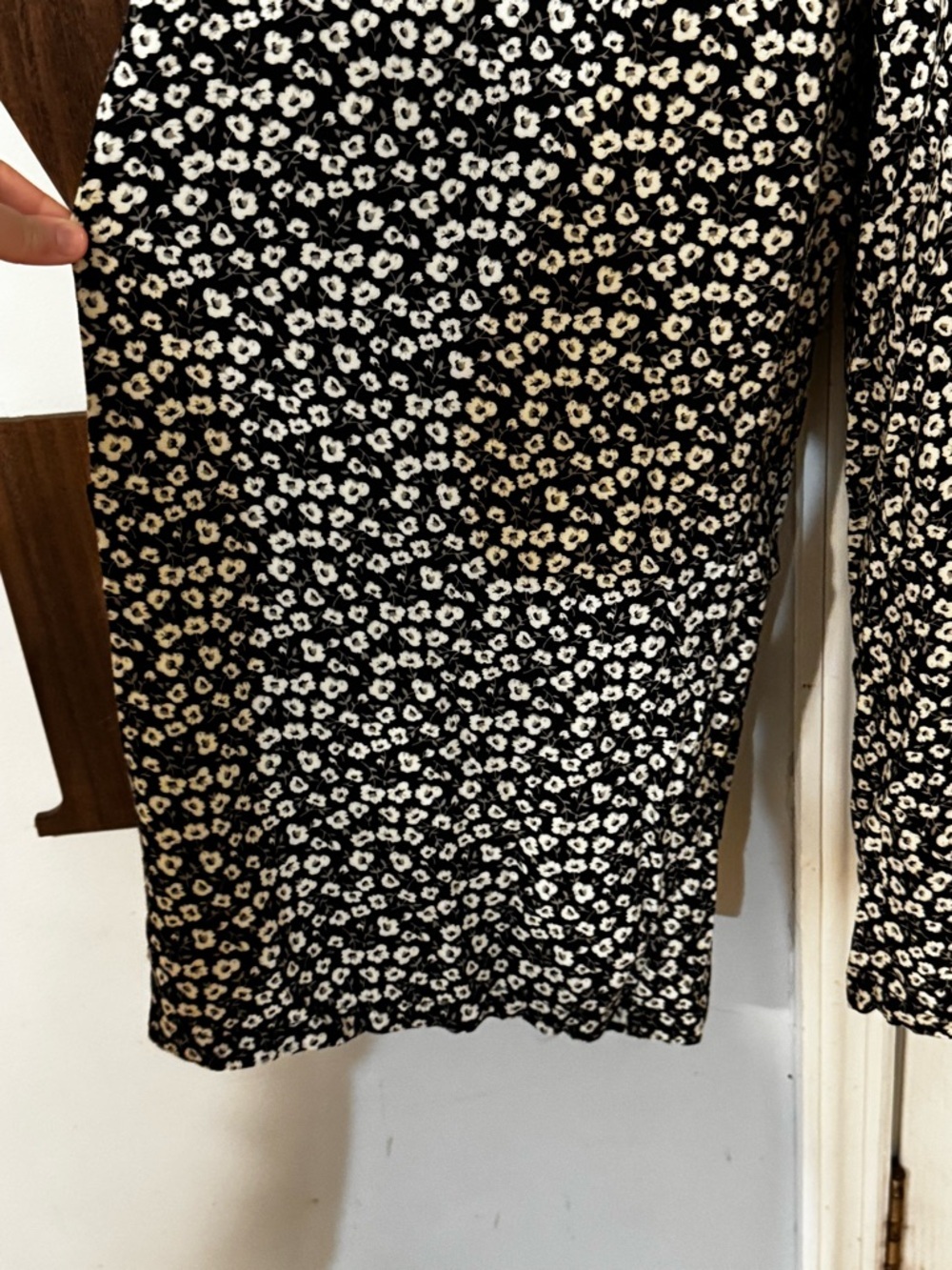 miami Black Floral Tie-Shoulder Wide Leg Jumpsuit - Picture 7 of 11